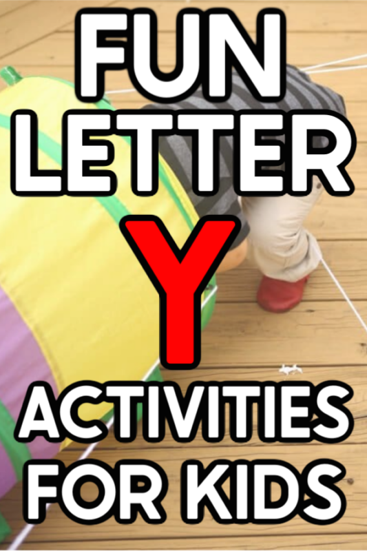 Seven letter Y activities to keep kids entertained all day long! Everything from a yarn maze to some yellow foods and more! 