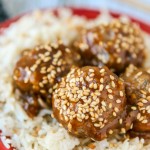 These teriyaki turkey meatballs are one of my favorite ground turkey recipes and the perfect party appetizers! Post includes a recipe for yummy baked turkey meatballs and a homemade teriyaki sauce! And if you omit the bread crumbs, these would be great for anyone on a gluten free or Weight Watchers diet!