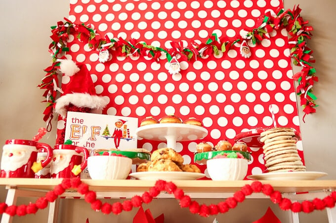 Need some fun Elf on the Shelf goodbye ideas? Love this Elf on the Shelf goodbye breakfast idea, complete with a printable Elf on the Shelf goodbye letter telling your kids to look for the party! Includes everything from fun food and Christmas ideas to Elf on the Shelf party games for kids, gift ideas, and other fun goodbye Elf on the Shelf ideas! I’m definitely doing this with my kids for Christmas this year! Love the candy cane catch game! 