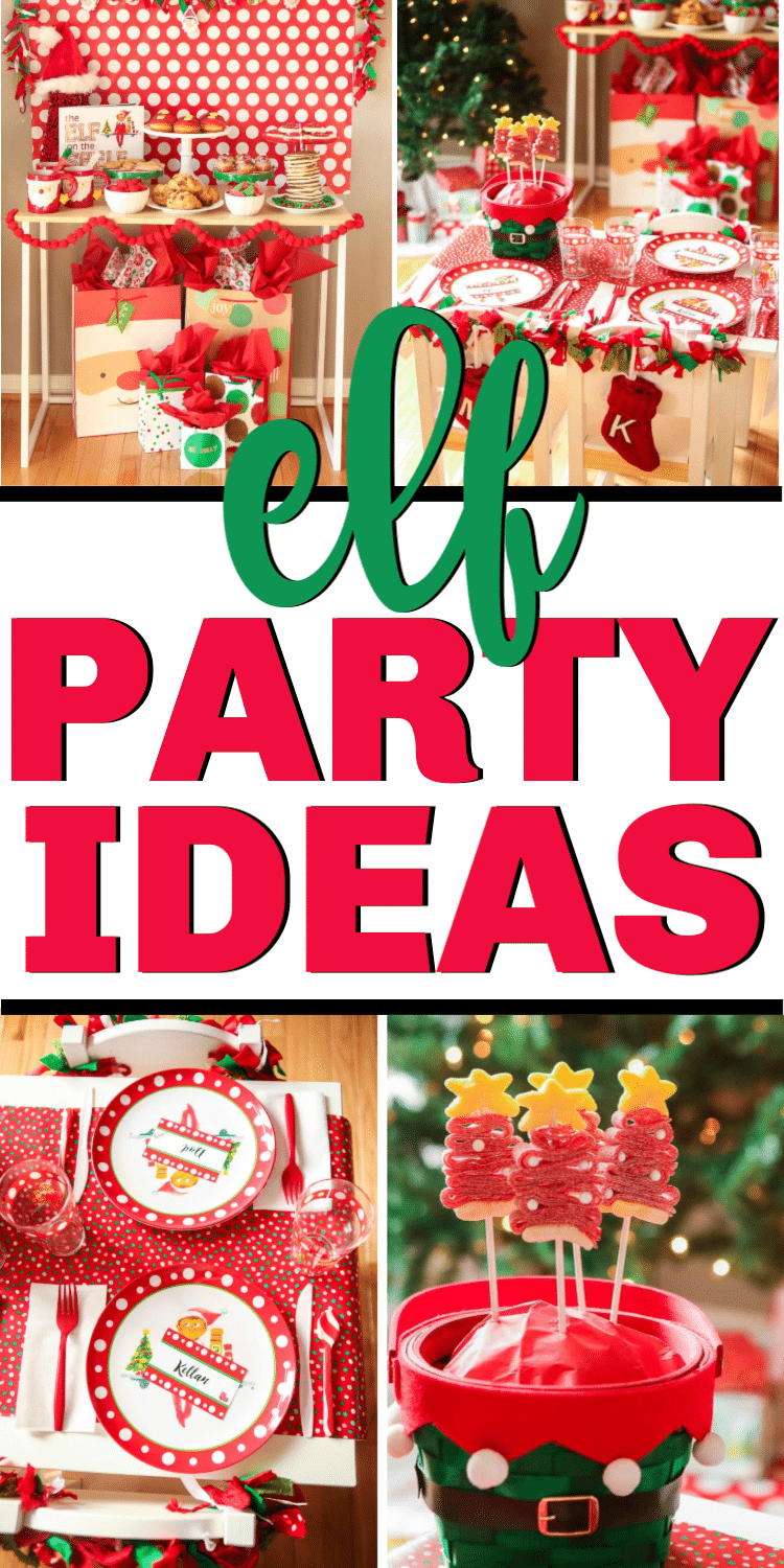 Fun Elf on the Shelf party ideas! Everything from elf themed food to games and more!