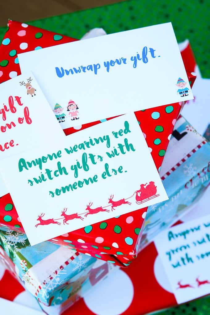 Free Printable Exchange Cards for The Best Holiday Gift Exchange