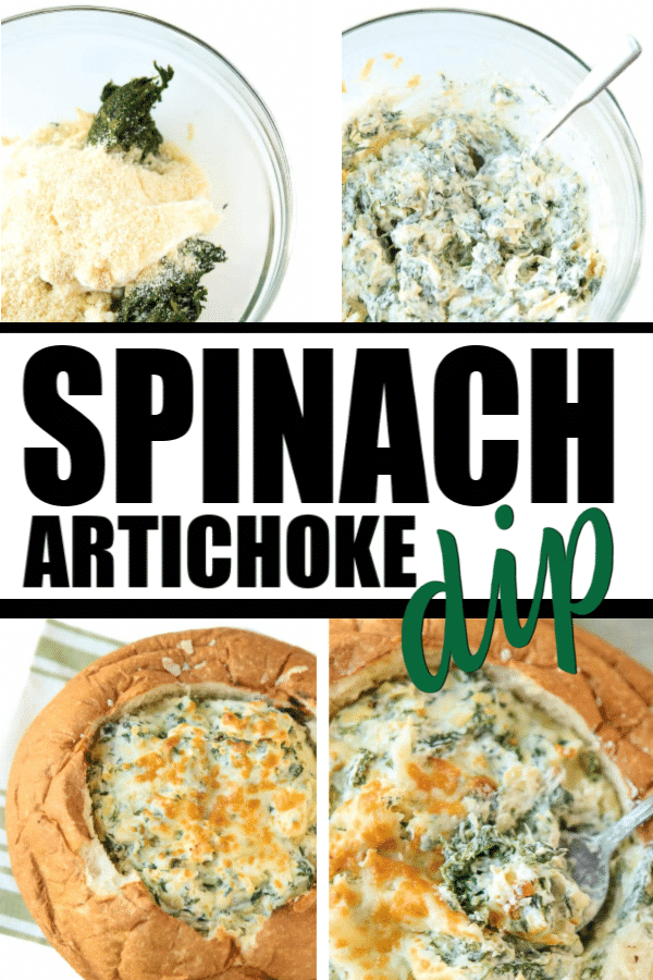 Best ever spinach and artichoke dip recipe! This delicious baked dip is super easy to make and yummy hot or cold!