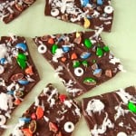 Monster themed chocolate bark recipe, so simple and delicious!