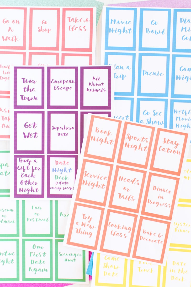 Free Printable Date Night Cards & 150+ Date Night Ideas Play Party Plan