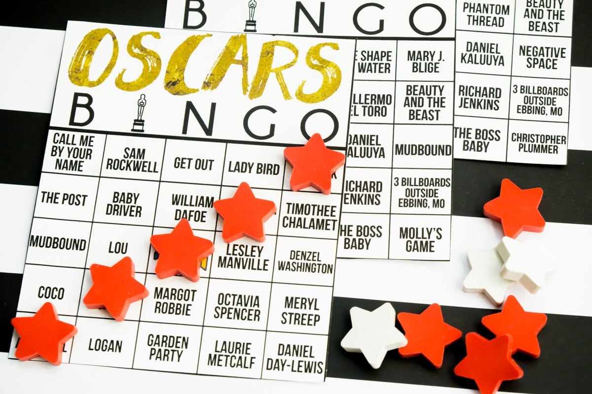 Free Printable 2020 Oscars Bingo Cards - Play Party Plan