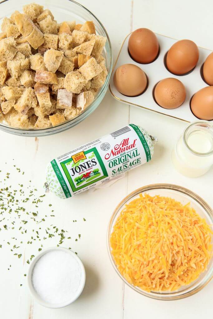 This egg and sausage breakfast casserole recipe is the best one I've ever tried! Love the crunchy bread on top!