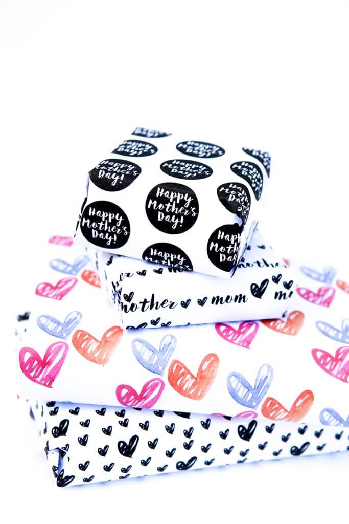 Free Printable Wrapping Paper for Mother’s Day