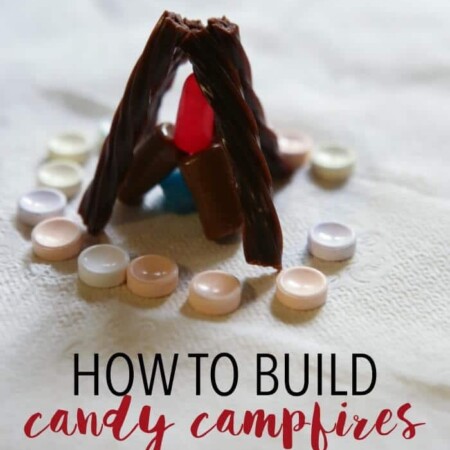 Build candy fires to pass off campfire building certification for girls camp certification, young women's camp certification, or even girl scouts!