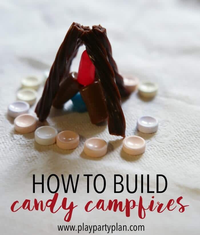 Build candy fires to pass off campfire building certification for girls camp certification, young women's camp certification, or even girl scouts!