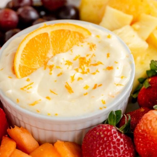 Easy Orange Cream Cheese Fruit Dip {4 Ingredient} Play Party Plan