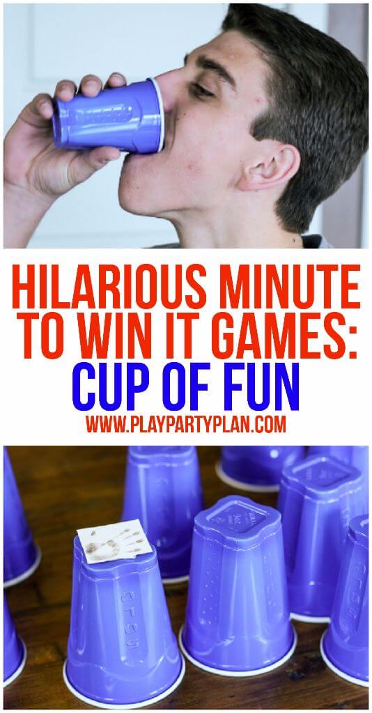 Minute To Win It Cup Games