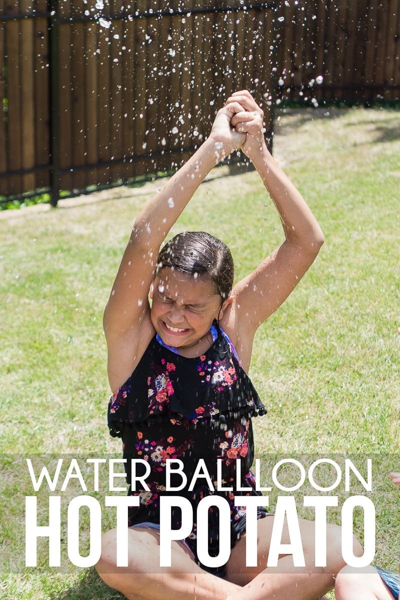 Outdoor water games like hot potato