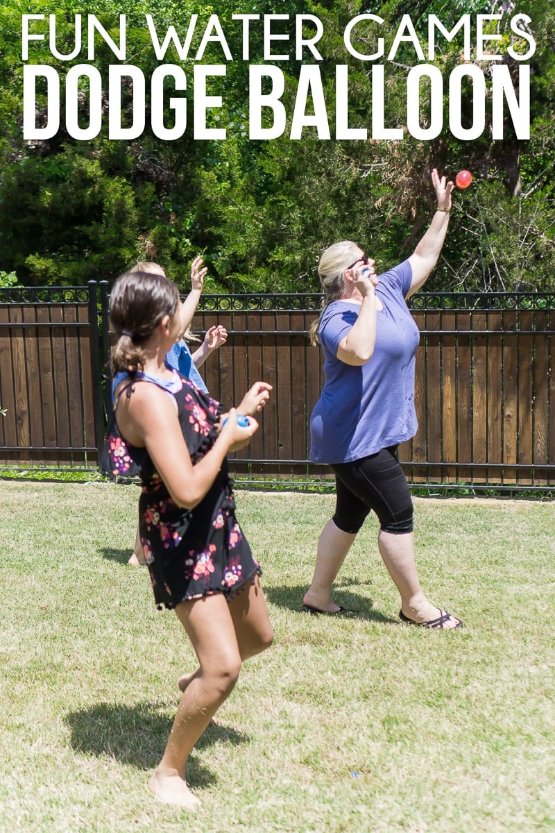 Water balloon dodgeball is one of the best water games