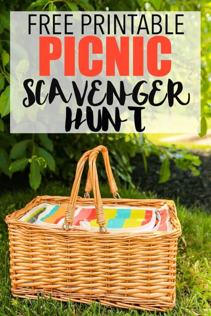 Make your summer picnic even more fun with this free printable picnic scavenger hunt! It’s perfect for a fun date night or a family picnic. Put one in your picnic basket then have fun looking for food and summer decorations on your hunt. Love these fun picnic ideas! 