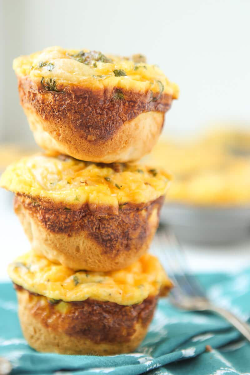 This easy sausage and egg muffin recipe combines your favorite breakfast flavors in a great make ahead egg muffin cups recipe that’s perfect for kids or adults. Make a bunch and stick them in the freezer then heat up throughout the week for a bit of protein in the morning! 