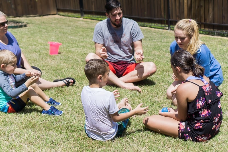 Water balloon games like hot potato and more