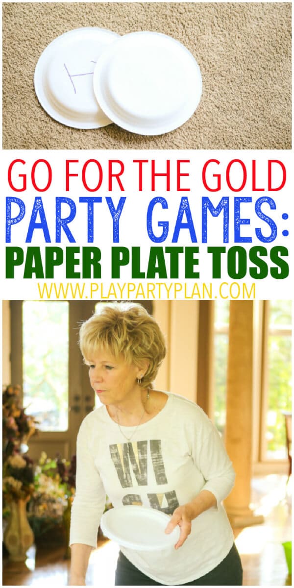 10 hilarious Olympics party games that are perfect for getting ready for the 2016 summer games in Rio! Fun for kids, for teens, and even for adults! Tons of simple minute to win it style activities that use things around the house. And for your winners? Chocolate Olympic medals! I can’t wait to try the household triathlon. 