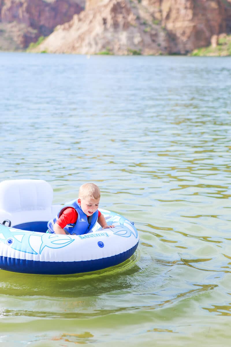 Tubing on one of the lakes in Phoenix is one of the best things to do in Phoenix AZ