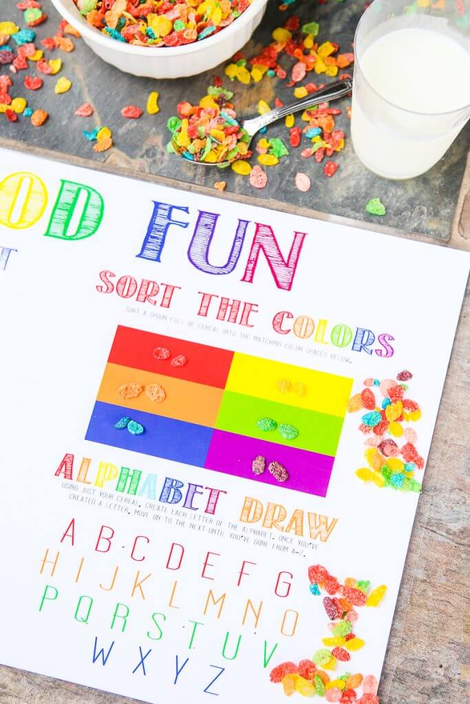These free printable placemats for preschools are a fun way to get kids excited to go back to kindergarten or preschool! Perfect for a back to school breakfast, party, or even just for 3 year olds to enjoy every day. I love all four DIY back to school ideas and activities, and I know my son will absolutely love the pick a rainbow activity! 