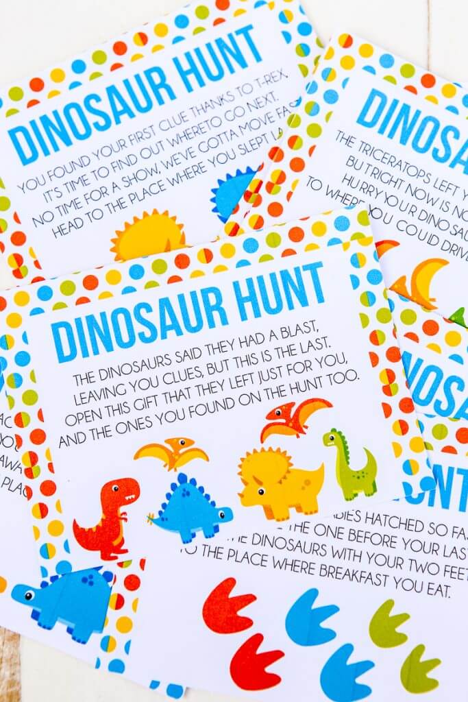 Free Printable Roll the Dinosaur Game - Play Party Plan