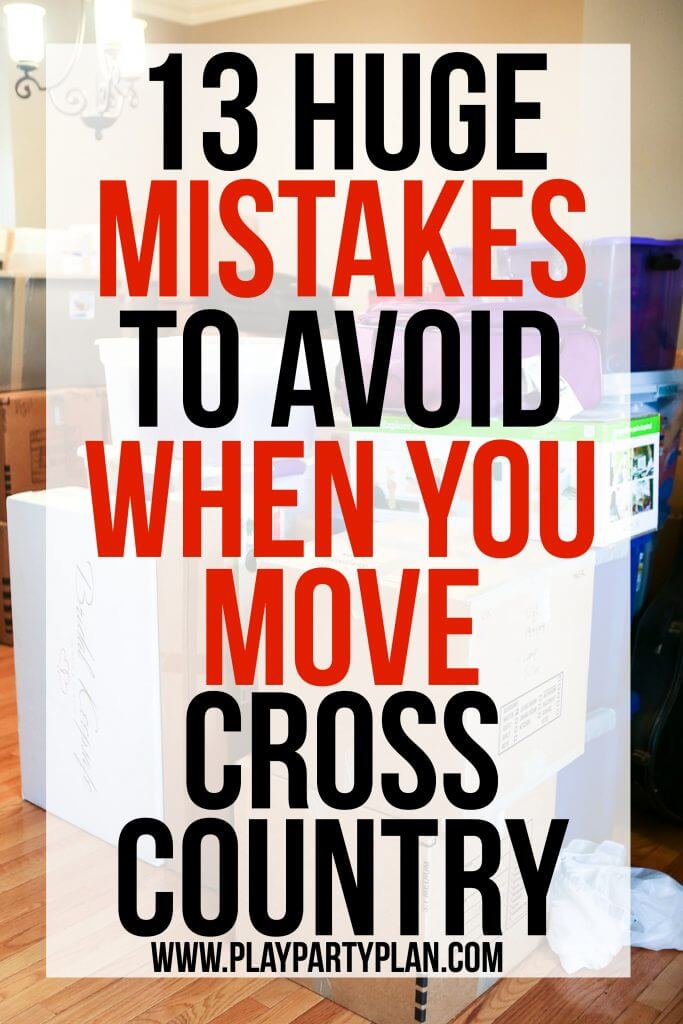 Love these 13 mistakes to avoid when moving cross country, so many great moving tips, downsizing ideas, and tricks for sticking with a cheap budget! Definitely helpful for creating a cleaning checklist and getting your house more organized and prepped to move! 