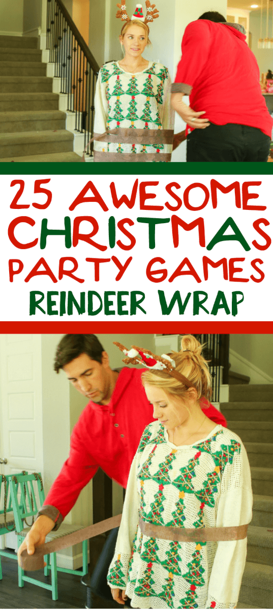 25 lustige Weihnachtsparty-Spiele, die toll für Erwachsene, für Gruppen, für Jugendliche und sogar für Kinder sind! Probieren Sie sie im Büro für eine Arbeitsparty, in der Schule für eine Klassenparty oder sogar für eine Party mit hässlichen Pullovern! Ich kann nicht warten, um diese für Familienabend in dieser Weihnachtszeit zu versuchen!