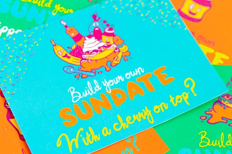 Looking for fun and creative date night ideas that are great for married couples or even for teens? This “build your own sundate” idea is so creative and actually a bunch of date ideas all in one. Choose one option from the card to decide on your date night outfit, what you’re eating for dinner, whether you’re staying at home or going out, and so on. This seriously looks like so much fun. And cheap too! I can’t wait to try it out this winter. 