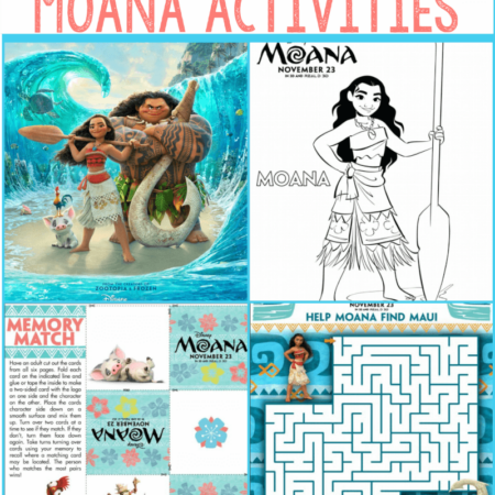 Three great free printable games inspired by Disney’s Moana! Perfect for a party with kids, for enjoying after watching the trailer, or really anytime! I love the memory matching game for kids!