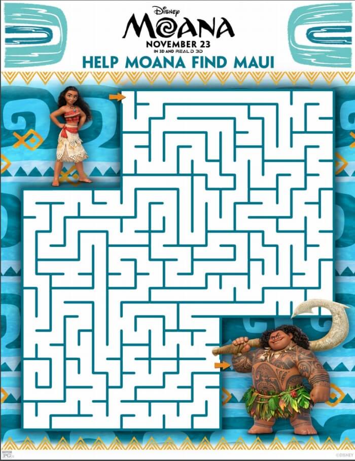 Three great free printable games inspired by Disney’s Moana! Perfect for a party with kids, for enjoying after watching the trailer, or really anytime! I love the memory matching game for kids!