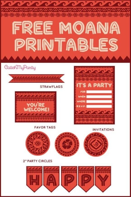 Free Moana Printables - Coloring Pages, Party Printables, and More