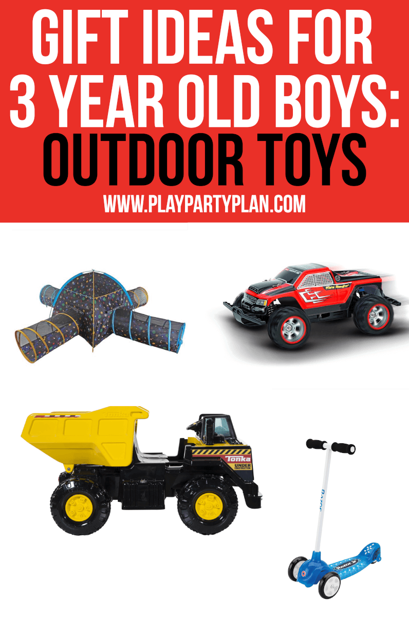 outdoor gifts for 3 year old boy