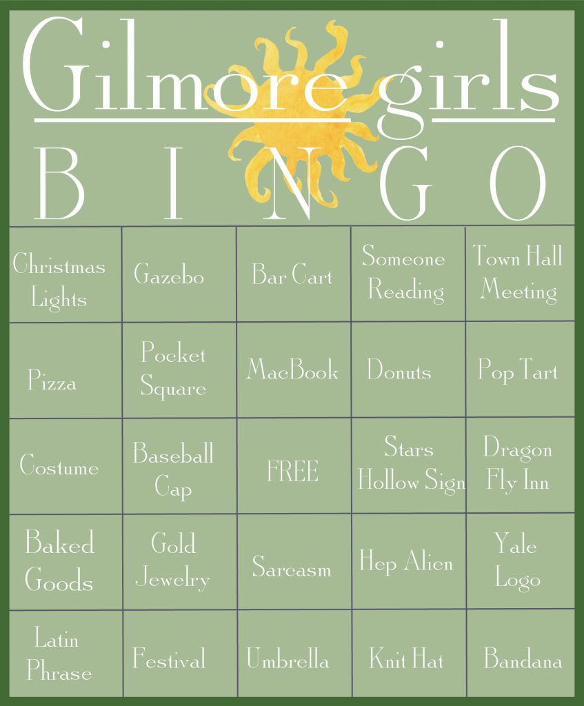 These Gilmore Girls bingo cards would be perfect for a party to watch the new show on Netflix on Black Friday! Who will we see first - will it be Rory, Lorelai, and Luke or maybe some junk food like pop-tarts. Doesn’t matter if you’re Team Logan, Jess, or Dean, you’ll love these ideas for funny games during a Gilmore Girls viewing party! I’m definitely printing them out to play with my sister! 