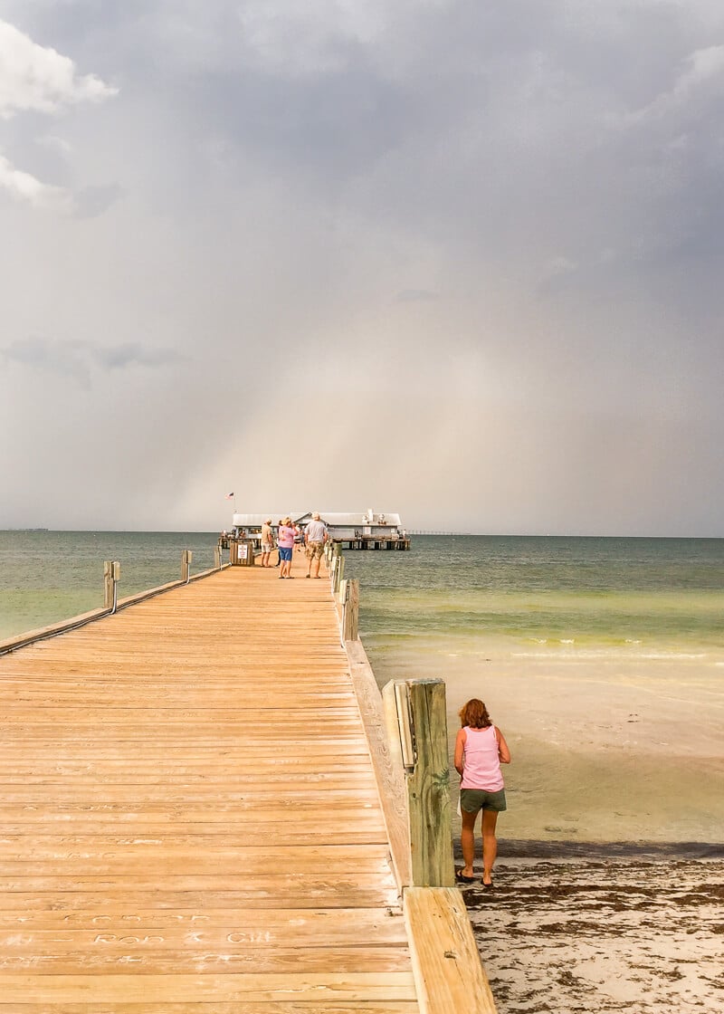 City pier out onto the ocean