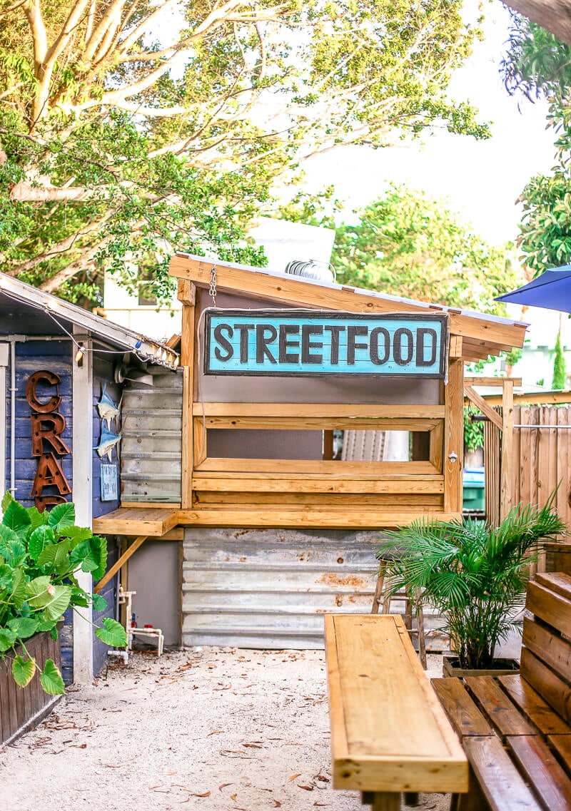 Blue marlin outdoor restaurant area