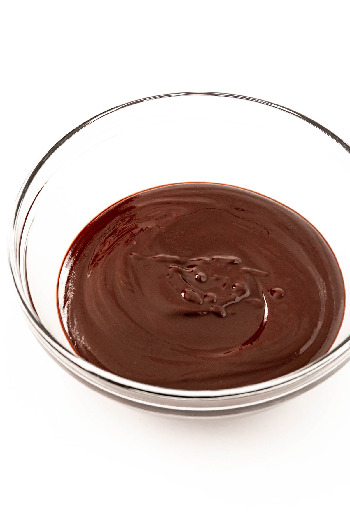 bowl of melted chocolate