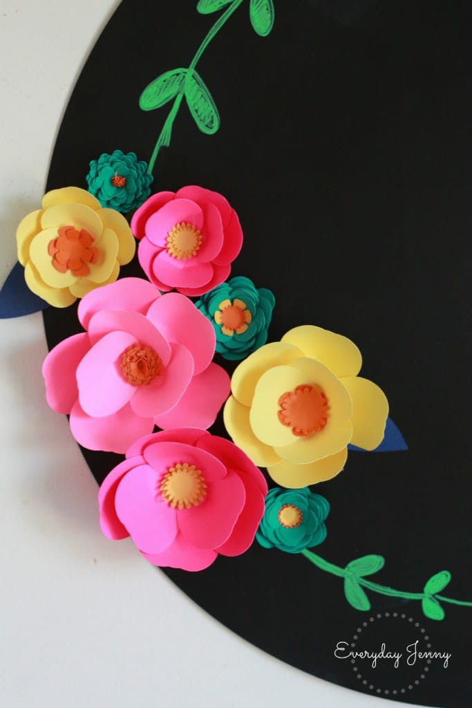 Flower magnets made with the Cricut Explore Air