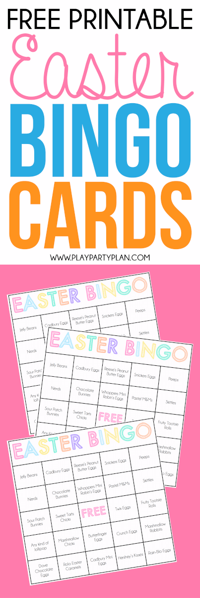 Free Easter Bingo Cards that Make the Best Easter Games ...