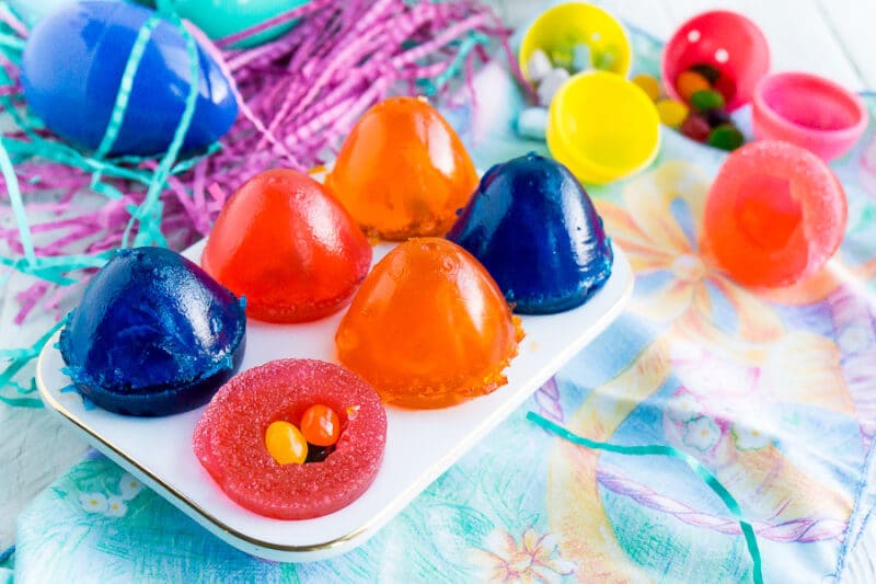 These gummy surprise eggs are one of the most fun edible Easter egg ideas ever! They're simple to make and hide a fun little surprise inside for the kids! They're the perfect Easter dessert that everyone will love.