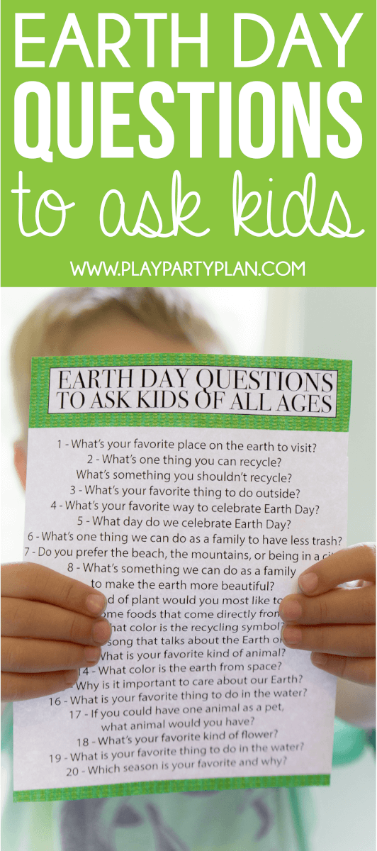 Earth Day quiz questions and activities to do with your kids! Loving this idea of sitting down with your preschooler or older kids and asking these questions!