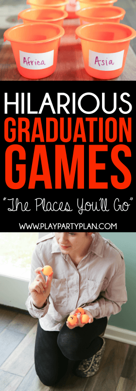 Looking for things to do at a graduation party? These graduation party games are some of the best ideas ever! They’re perfect for college, high school, or even an 8th grade graduation party! We are definitely trying out these fun minute to win it games at our 2017 graduation party!