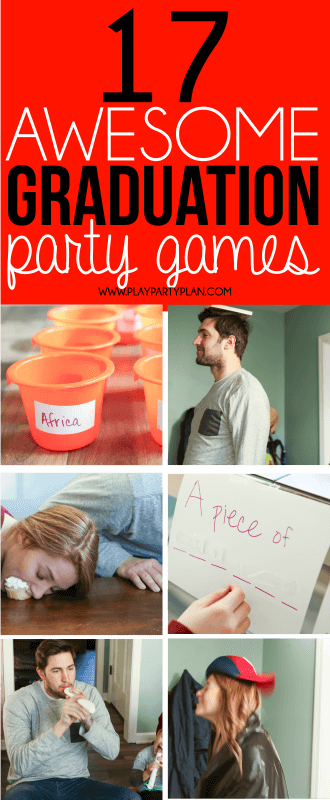 Looking for things to do at a graduation party? These graduation party games are some of the best ideas ever! They’re perfect for college, high school, or even an 8th grade graduation party! We are definitely trying out these fun minute to win it games at our 2017 graduation party!