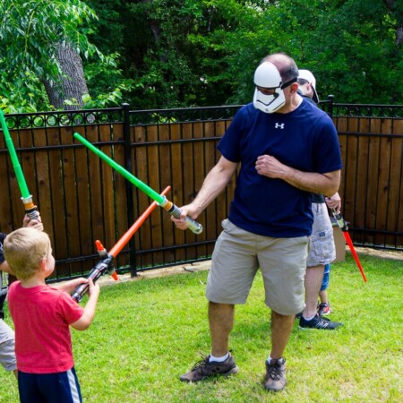 Try these fun DIY Jedi Training Academy party games for your next Star Wars birthday or kids party! Great ideas that work for boys, girls, and even a grown up party! Definitely trying these activities with my kids at our next Star Wars party!
