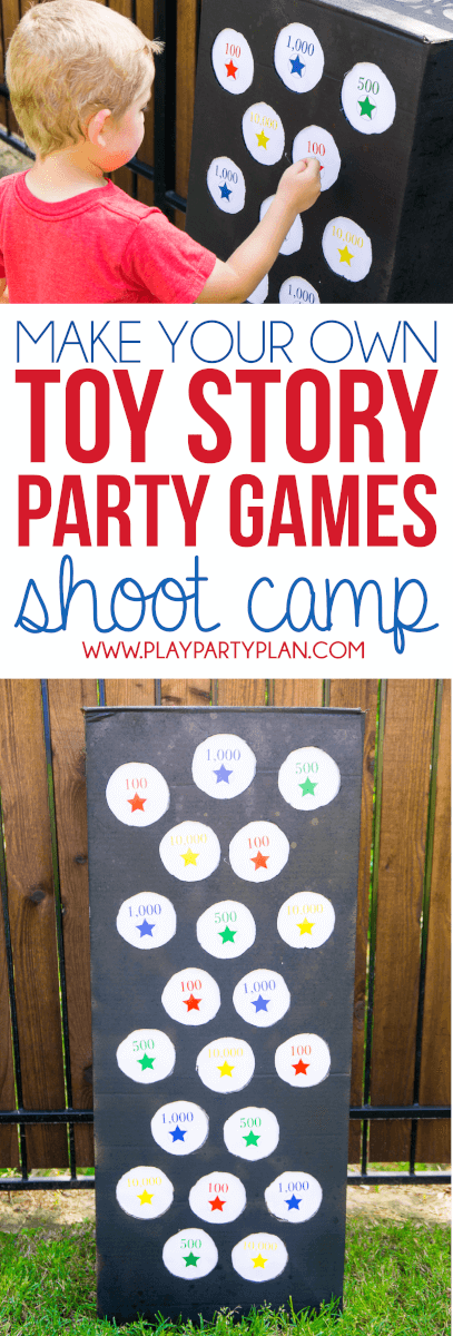 Make your own Toy Story Midway Mania games at home with this fun outdoor games tutorial, like this punch box game! Great ideas for having a little Toy Story Mania of your own at home!