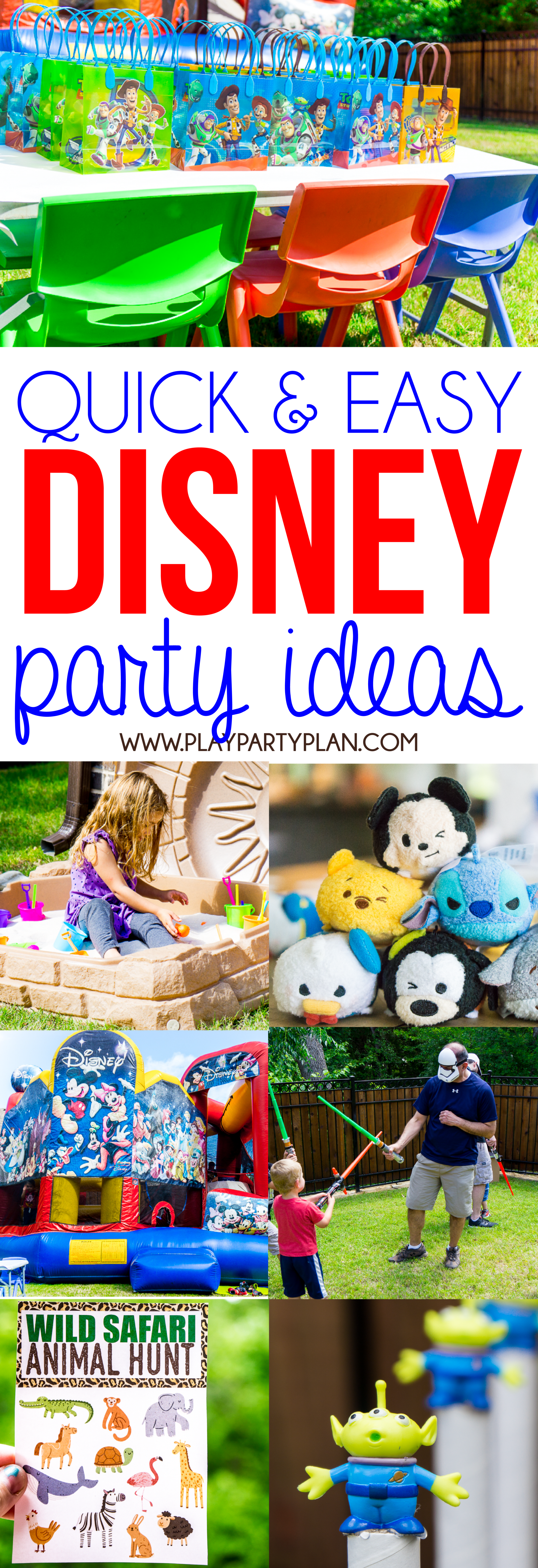 This awesome Disney party has tons of great ideas inspired by Disney World attractions and even a fully Epcot inspired food table! With DIY games, favors, even simple invitations, this is perfect for any little princess, boy, or even a grown up who loves Disney! Such a fun party theme!