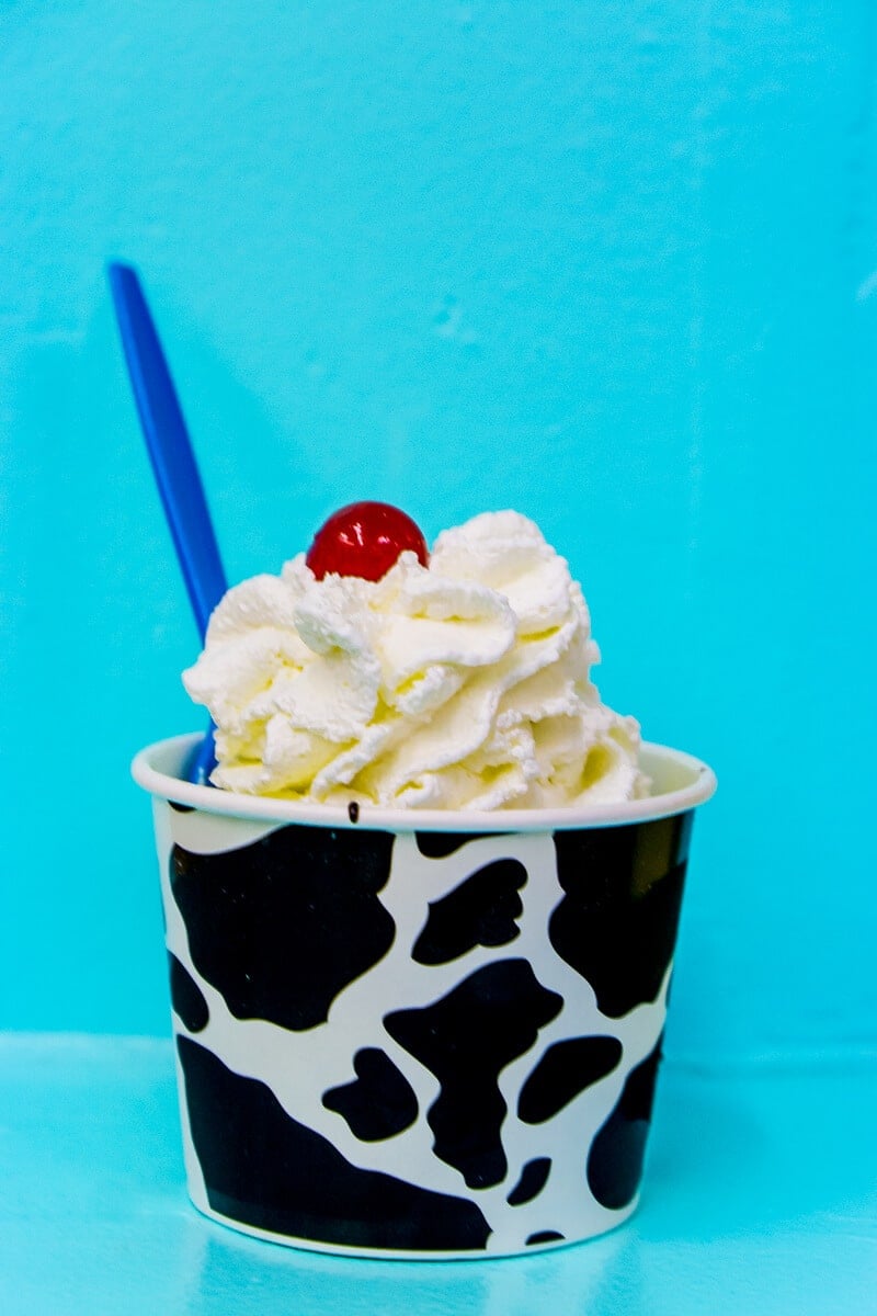 Ice cream at Cowlicks is one of the reasons it's one of the top Daytona Beach restaurants.