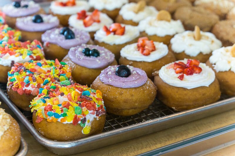 Modern vintage donuts at Donnie's Donuts make it one of the most popular Daytona Beach restaurants.