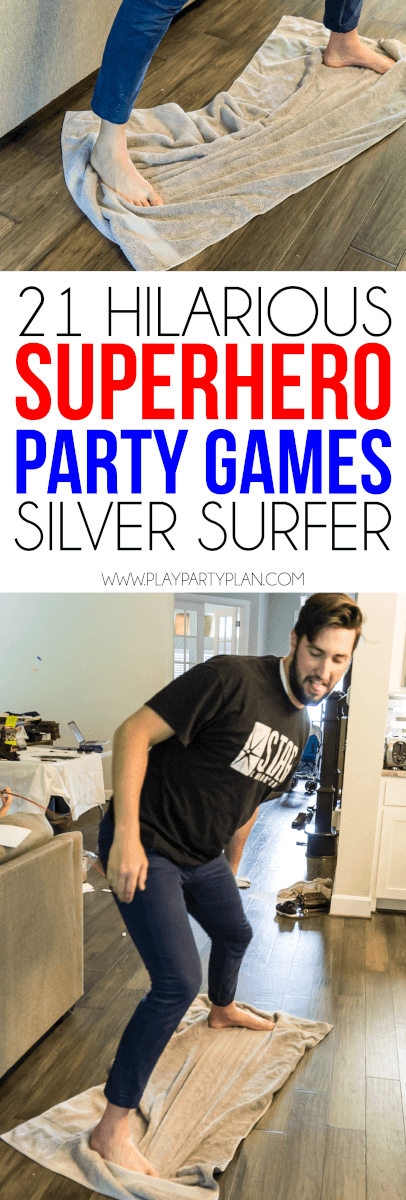 These superhero minute to win it games are the absolute best superhero party games for kids or for adults! Even my toddler loved playing games inspired by his Marvel favorites! Some use food, some are games you DIY, and some even include an obstacle course! And best of all, you can use these minute to win it games as non superhero versions too for a superhero game night! 