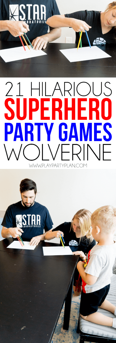 Superhero Party Game (Mixed Race). Superheroes party, INSTANT DOWNLOAD Instant Printable party game, Super hero birthday party game by Ezy Party Prints