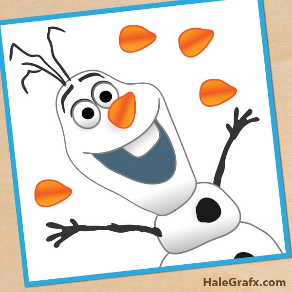 Pin the nose on olaf and other Disney Frozen games