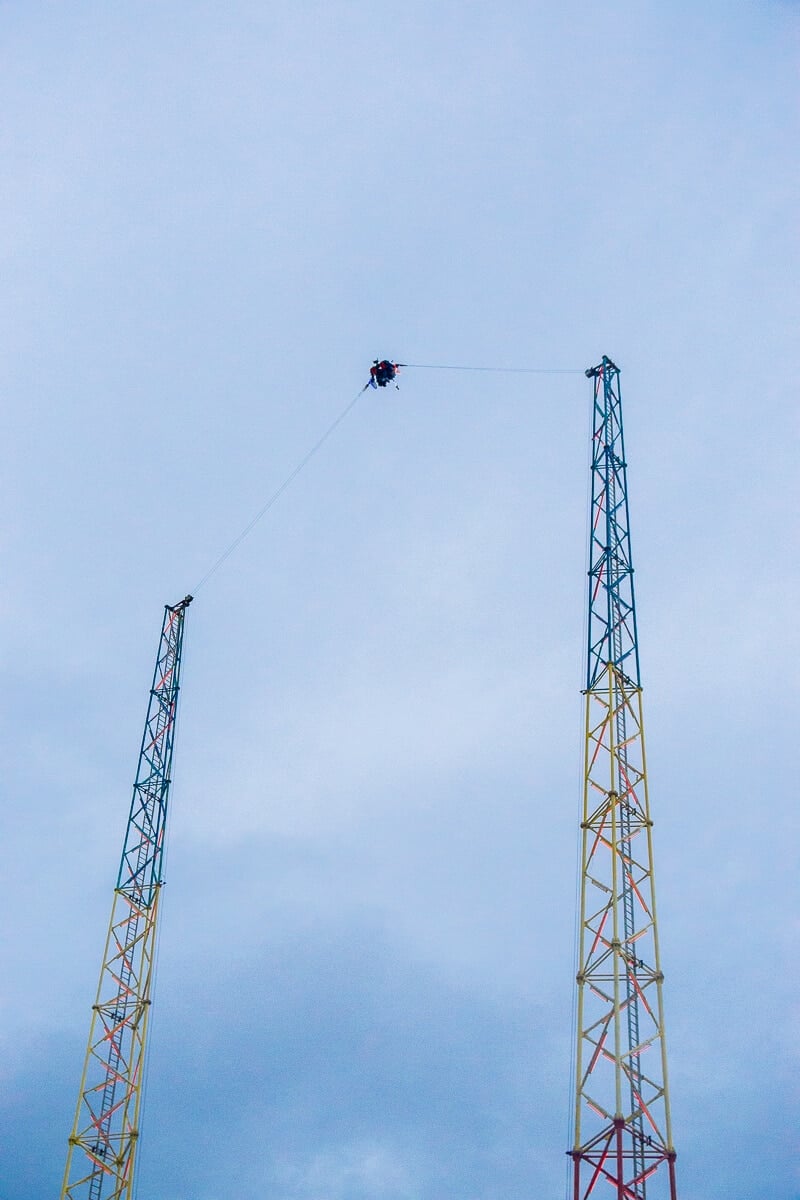 The slingshot at Daytona Beach is just one of the things to do on the Daytona Beach boardwalk